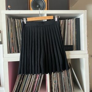 Free People black knit mini skirt with a shorts S